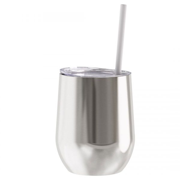Silver 12oz Wine Stainless Steel Tumbler